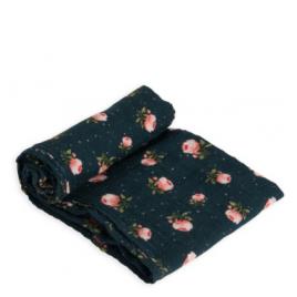 Little Unicorn Midnight Rose Manta Musselina