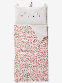 Saco-cama Oeko-Tex®, Unicórnio rosa medio estampado