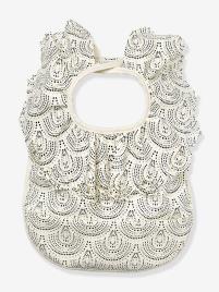 Babete com bolso Elodie Details, Oeko-Tex® branco claro liso