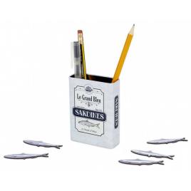 Porta-lápis Magnético Sardines 5 Ímanes One Size