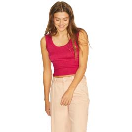 Camiseta Sem Mangas Sophia Soft XL Bright Rose