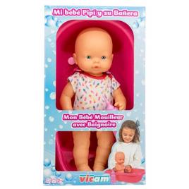 Boneca Baby Pippin com Banheira 35 cm
