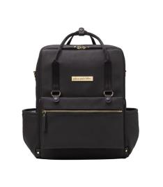Bolsa mochila Petunia Pickle Bottom Balance Backpack - Black Matte Leatherette