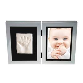 Marco de Fotos com Impressao Bebe Prata