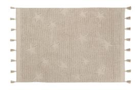 Tapete Lavavel 120 cm x 175 cm Hippy Stars de  Natural