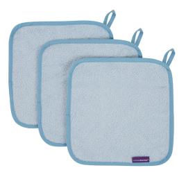 Pack de 3 Paños de bambu Azul