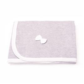 Manta bebe Poofi Pure Gris/Blanco