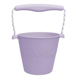 Cubo de Praia de Silicona Scrunch - Lila Pastel