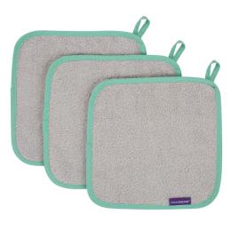 Pack de 3 Paños de bambu Cinza