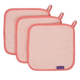 Pack de 3 Paños de bambu Coral