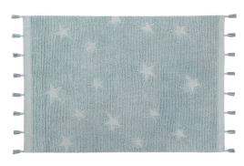 Tapete Lavavel 120 cm x 175 cm Hippy Stars Aqua de  Blue