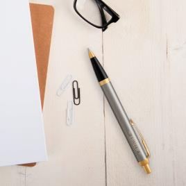 Parker - Caneta esferográfica IM - Metal escovado (destro)