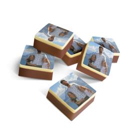 Chocolates não preenchidos personalizados - Praças