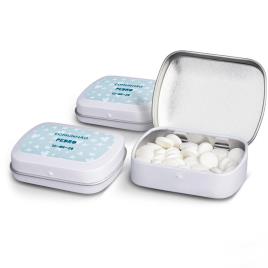 Latas personalizadas - hortelã - conjunto de 60