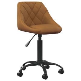 Cadeira de escritório veludo castanho