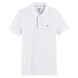 Polo slim em malha piqué stretch, Solid