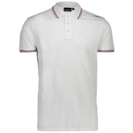 Manga Curta Camisa Polo S White