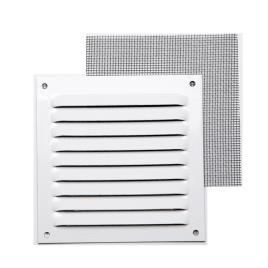 Rejilla c/ mosquitera blanca 10 x 10 cm