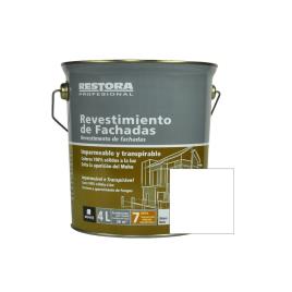 Revestimento de fachadsa branco antimofo restora profissional 4 l