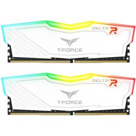 Team Group Kit 16GB (2 x 8GB) DDR4 3200MHz Delta Branco RGB