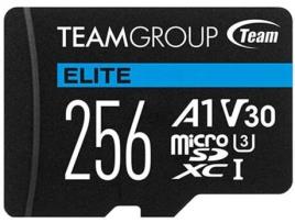 TEAMGROUP - Micro SD Elite 256GB class10 UHS-I U3 V30 A1 SDHC/SDXC (90MB/s-45MB/s)