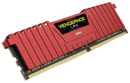 CORSAIR - DDR4 32GB 2X16GB PC 2666 VENGEANCE LPX RED CMK32GX4M2A2666C16R