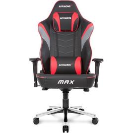 Cadeira Gaming  Max (Preto/Vermelho/Cinza) - 