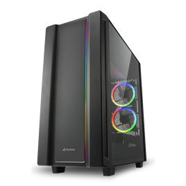 CAIXA ATX REV220 2XUSB3.0 RGB SEM FONTE PRETO