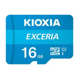 Cartão de Memória Micro SD com Adaptador Kioxia Exceria UHS-I Classe 10 Azul - 16 GB