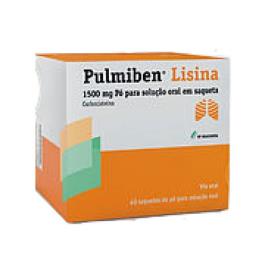 Pulmiben Lisina Pó sol oral saq 1500mg 40