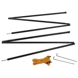 Regatta Canpoy Pole Set One Size Black