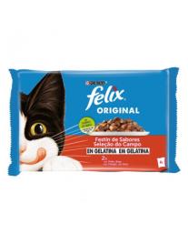 Purina Felix Seleção De Carnes Em Gelatina 4x85gr