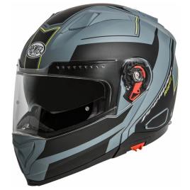 Premier Helmets Capacete Modular E Pinlock Delta Rg Y Bm S Yellow / Grey / Black