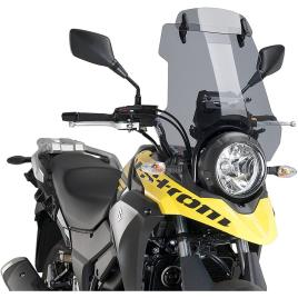 Puig Pára-brisa De Turismo Com Viseira Suzuki Dl250 V-strom One Size Smoke