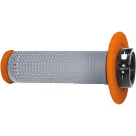 Progrip Punhos De Dupla Densidade Lock-on 708-293 22 mm / 125 mm Orange / Grey