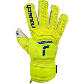 Reusch Guantes Portero Attrakt Gold 10 1/2 Safety Yellow / Deep Blue / White