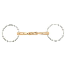 Br Snaffle De Junta Dupla Anatômico Soft Contact 12 Milímetros Argolas 70 Milímetros Pedaço 12.5 cm Silver