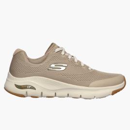 Skechers Arch Fit - Bege - Sapatilhas Running Homem