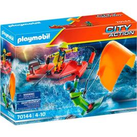 Playmobil 70144 Resgate Marítimo: Resgate de Kitesurfer com Barco