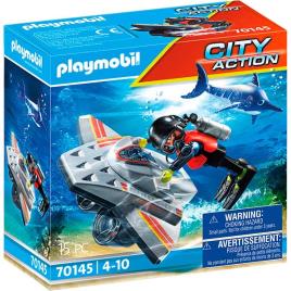 Playmobil 70145 Resgate Marítimo: Scooter de mergulho nas operações de resgate