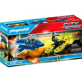 Playmobil 70780 Polícia Avião: perseguição drone