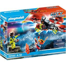 Playmobil 70143 Resgate Marítimo: Mergulhador com drone de resgate
