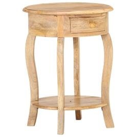 Mesa de apoio 37x37x61 cm madeira de mangueira maciça