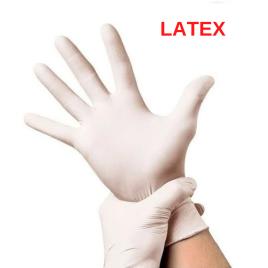 Luvas de LATEX Sem Pó (Caixas de 100 unidades) Tamanho: S