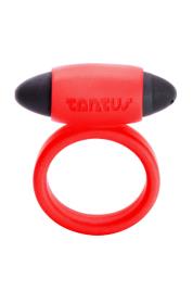 Anel Peniano Vibraring Tantus Preto/Vermelho