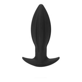 Plug Anal Tantus Silicone Cónico Preto (10 cm)