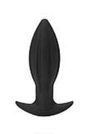 Plug Anal Tantus Silicone Cónico Preto (10 cm)