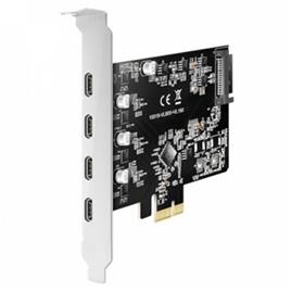 Controlador Maiwo Pcie X4 4p Ext Usb-C 3.2 Gen 1 .