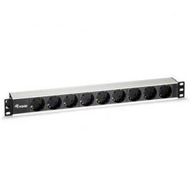 Tomada de Corrente 9 BAY - Horizontal 1U - Preto (1,8M E 19)