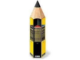 Staedtler Noris 120 Expositor de 90 Lapices de Grafito Hexagonal - Diferentes Graduaciones de Mina - Madera de Bosques Sostenibles